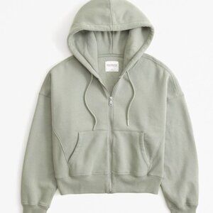 Abercrombie & Fitch - Essential Ribbed Sunday Hooded Full-Zip - L